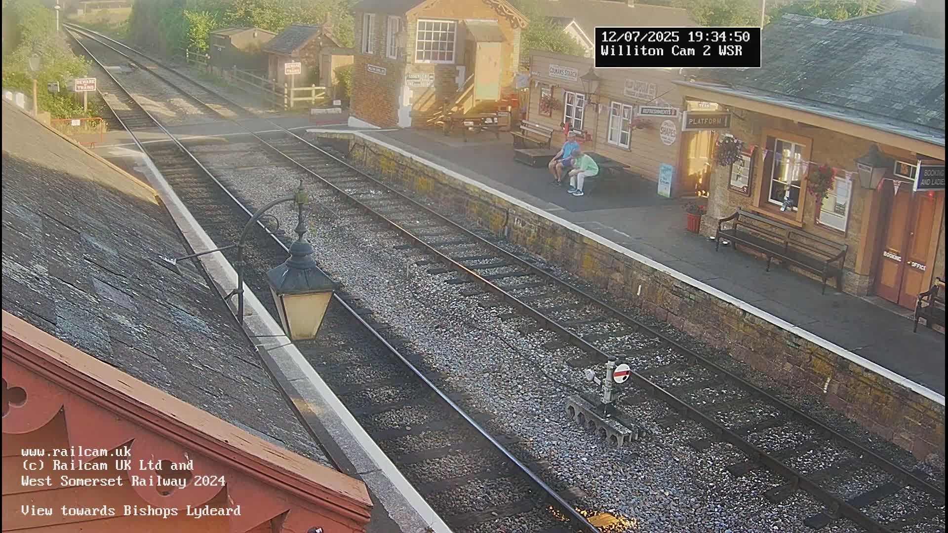 West Somerset Railway Williton Station South Platform View Live Cam  - Somerset, South West, England, United Kingdom