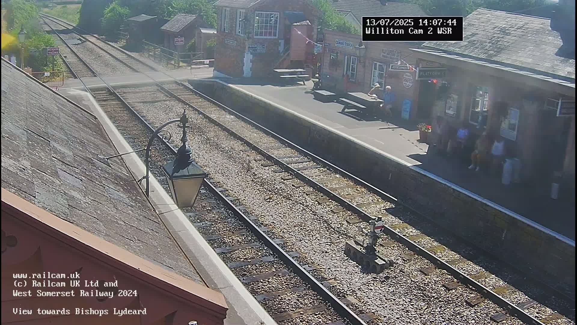 West Somerset Railway Williton Station South Platform View Live Cam  - Somerset, South West, England, United Kingdom