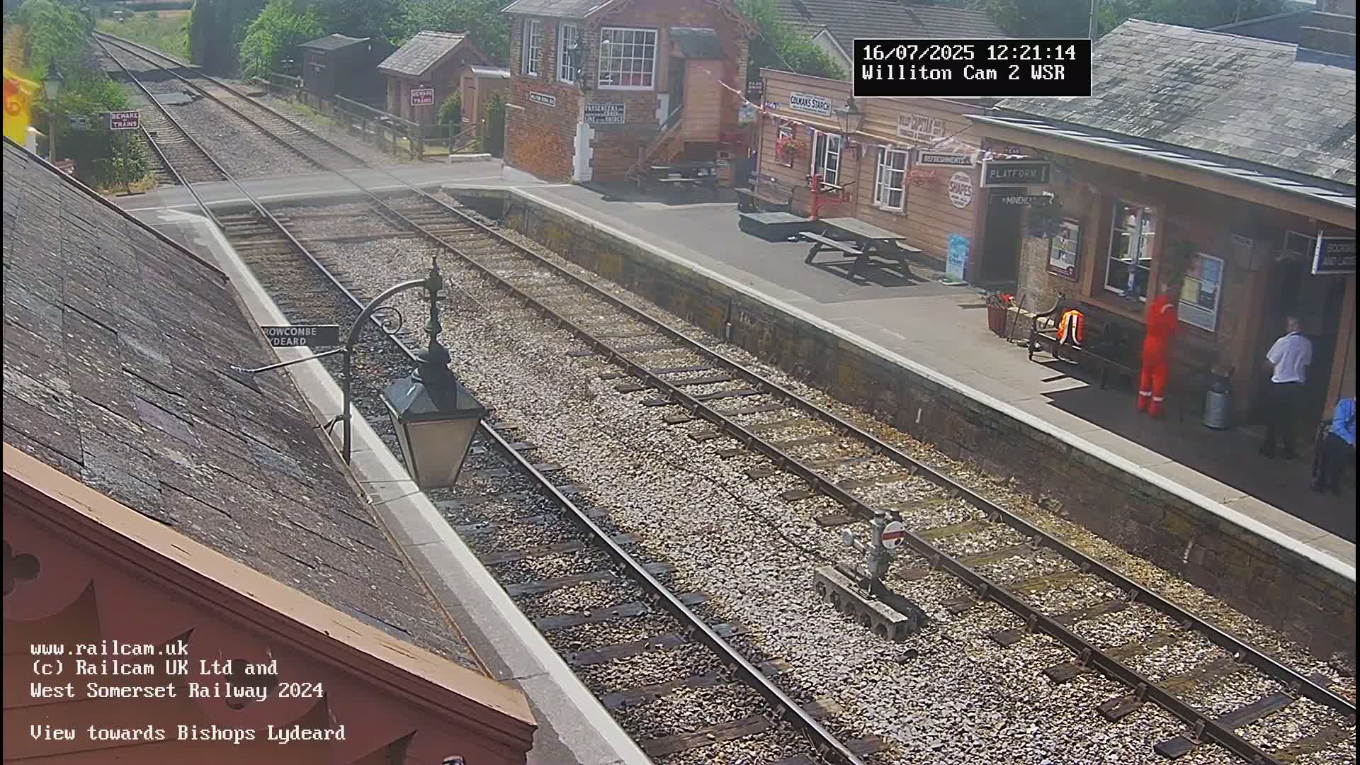 West Somerset Railway Williton Station South Platform View Live Cam  - Somerset, South West, England, United Kingdom