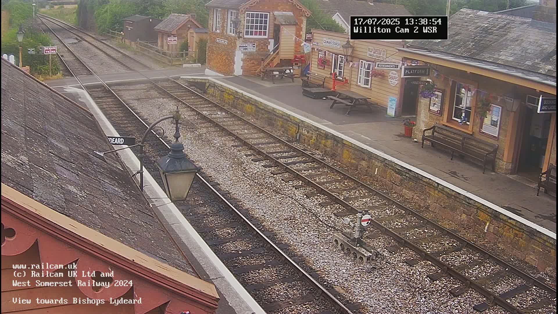 West Somerset Railway Williton Station South Platform View Live Cam  - Somerset, South West, England, United Kingdom
