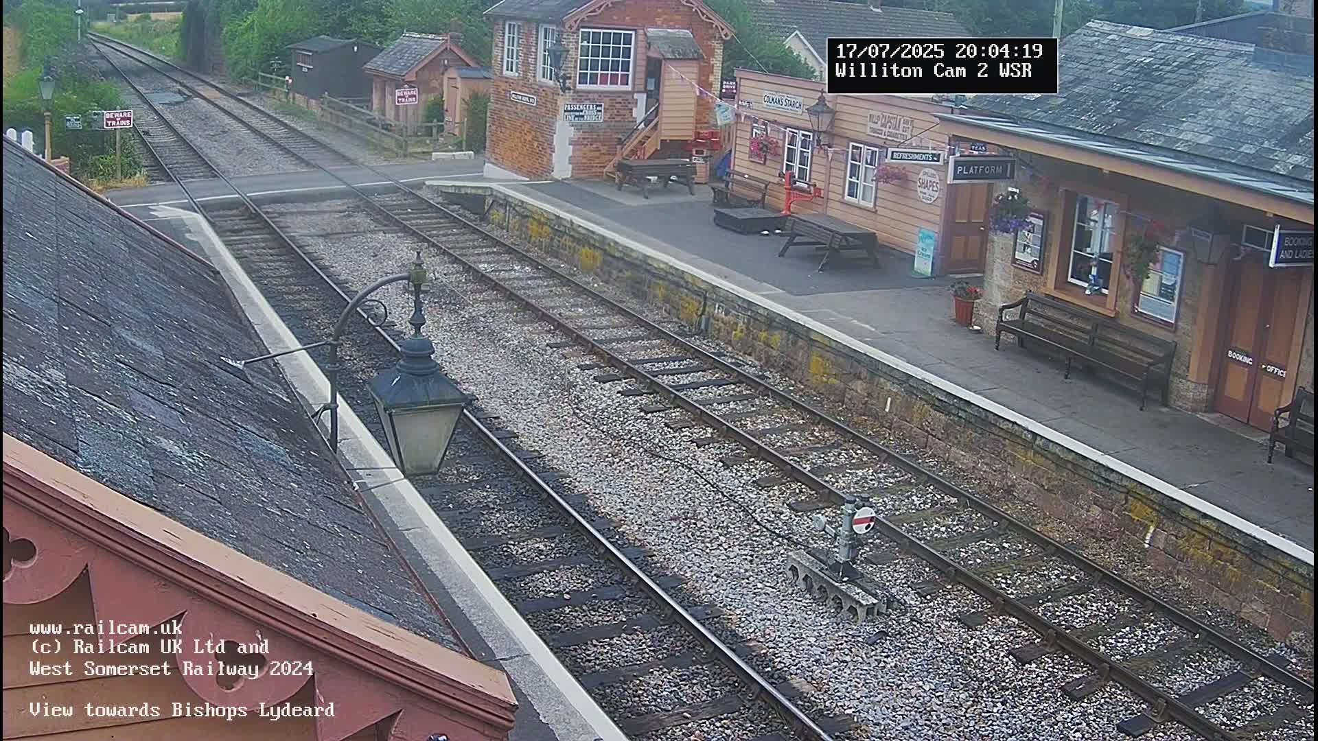 West Somerset Railway Williton Station South Platform View Live Cam  - Somerset, South West, England, United Kingdom
