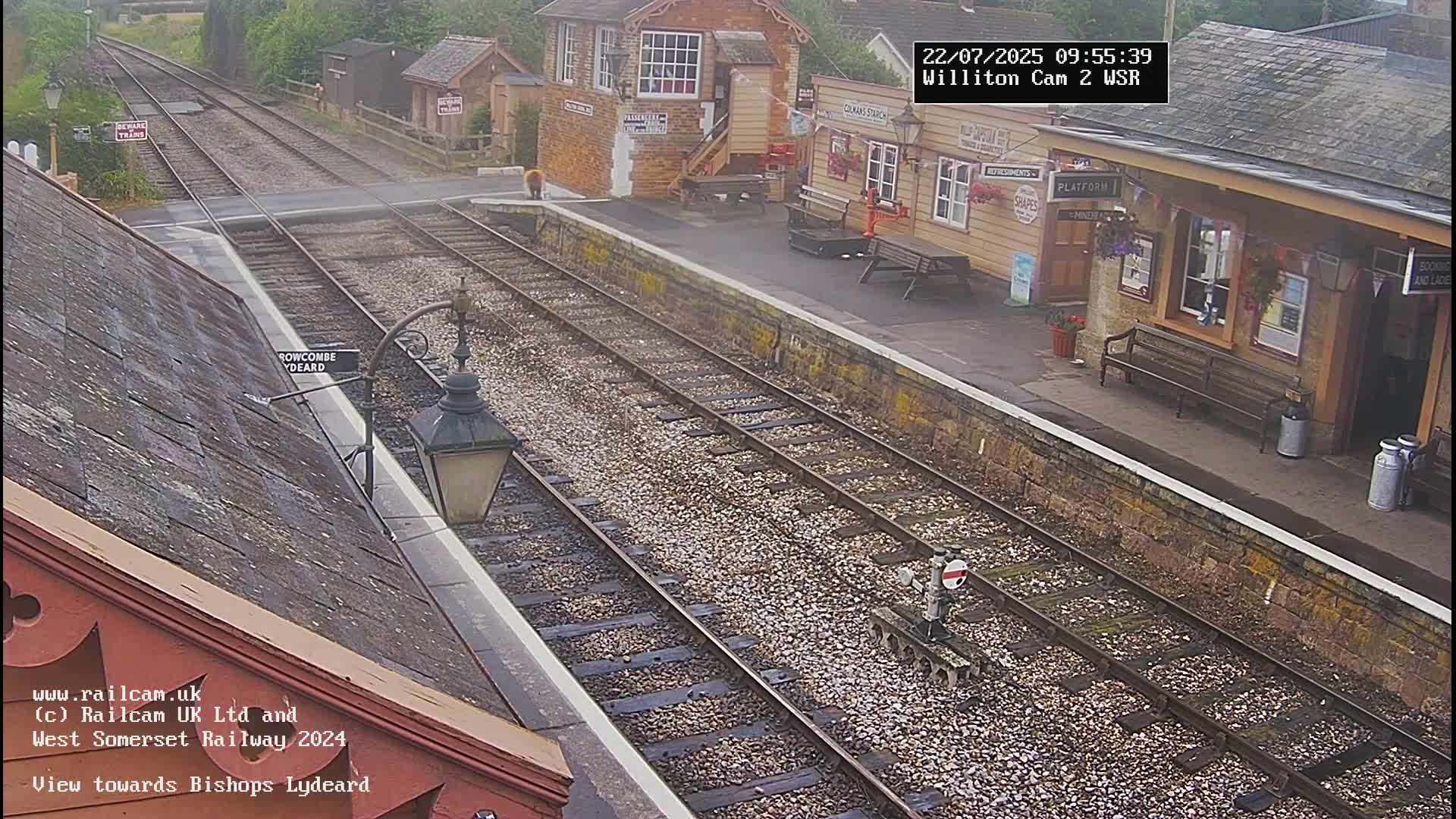 West Somerset Railway Williton Station South Platform View Live Cam  - Somerset, South West, England, United Kingdom