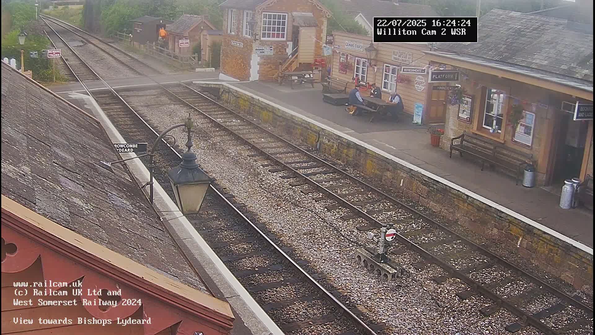 West Somerset Railway Williton Station South Platform View Live Cam  - Somerset, South West, England, United Kingdom