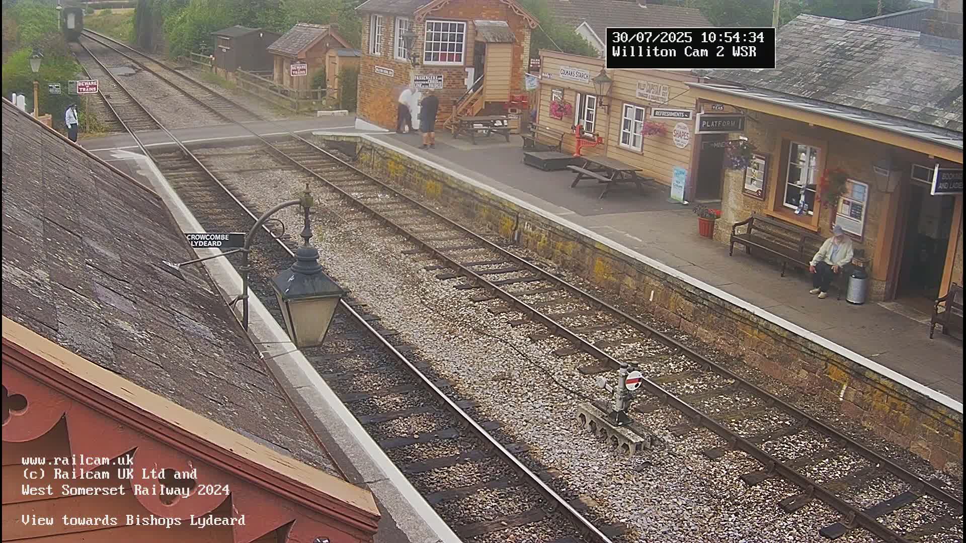 West Somerset Railway Williton Station South Platform View Live Cam  - Somerset, South West, England, United Kingdom
