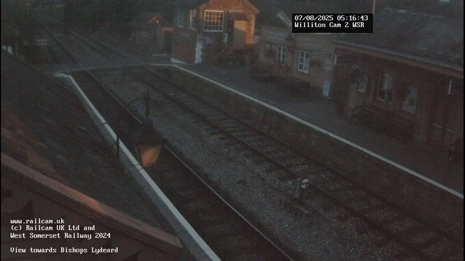 West Somerset Railway Williton Station South Platform View Live Cam  - Somerset, South West, England, United Kingdom