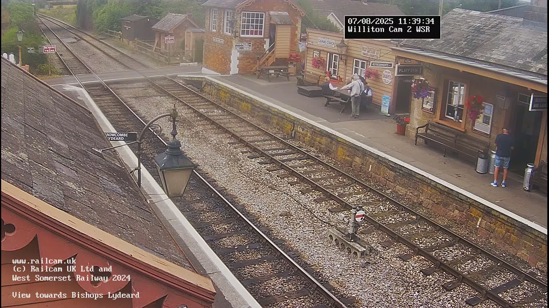 West Somerset Railway Williton Station South Platform View Live Cam  - Somerset, South West, England, United Kingdom