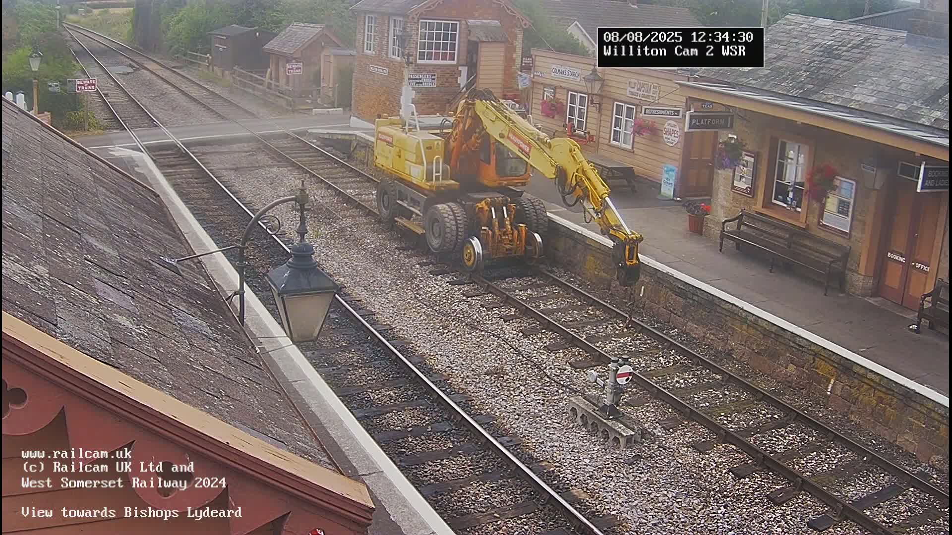 West Somerset Railway Williton Station South Platform View Live Cam  - Somerset, South West, England, United Kingdom