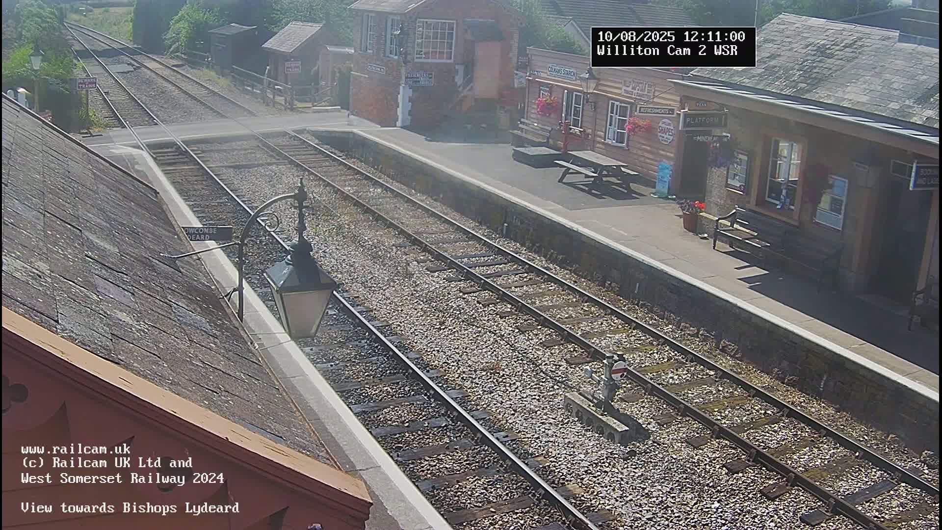 West Somerset Railway Williton Station South Platform View Live Cam  - Somerset, South West, England, United Kingdom