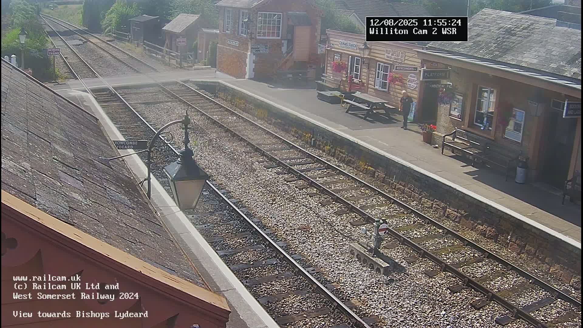 West Somerset Railway Williton Station South Platform View Live Cam  - Somerset, South West, England, United Kingdom