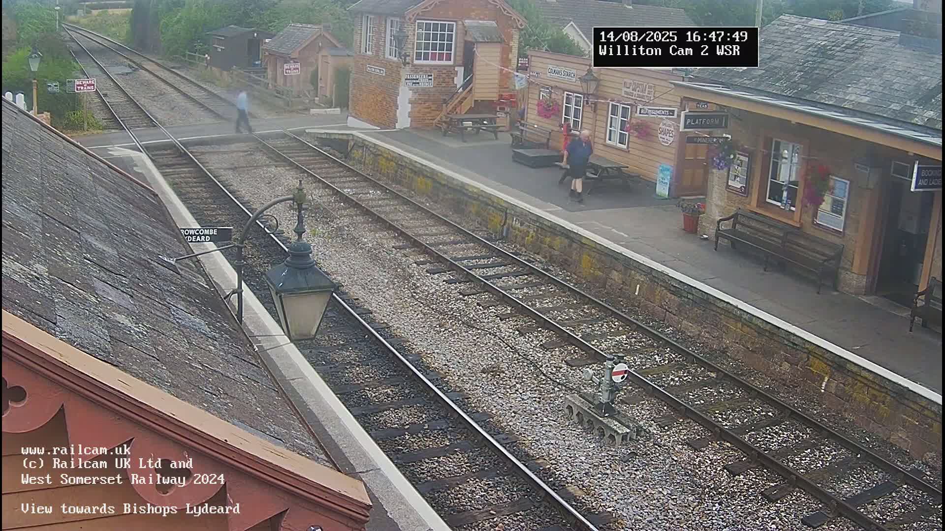 West Somerset Railway Williton Station South Platform View Live Cam  - Somerset, South West, England, United Kingdom