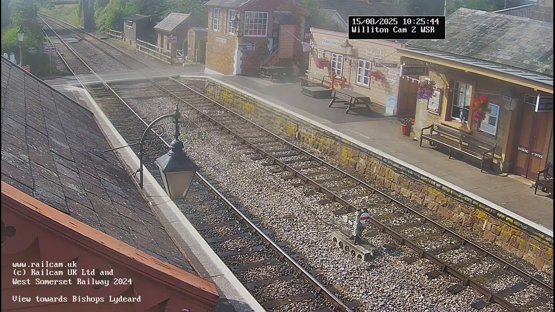 West Somerset Railway Williton Station South Platform View Live Cam  - Somerset, South West, England, United Kingdom