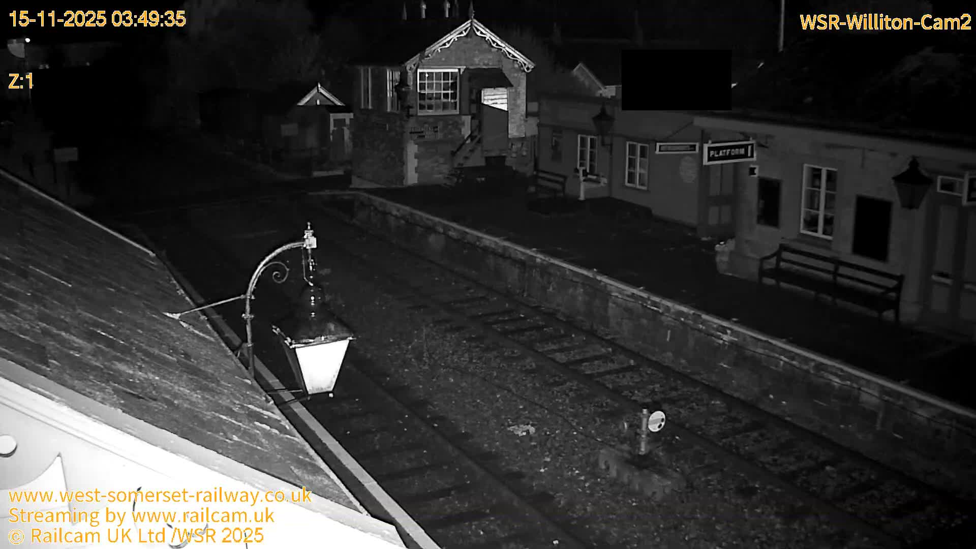 West Somerset Railway Williton Station South Platform View Live Cam  - Somerset, South West, England, United Kingdom