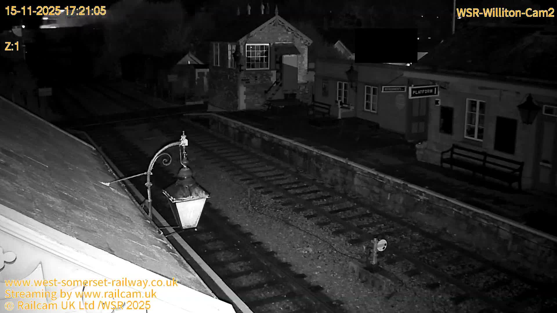 West Somerset Railway Williton Station South Platform View Live Cam  - Somerset, South West, England, United Kingdom
