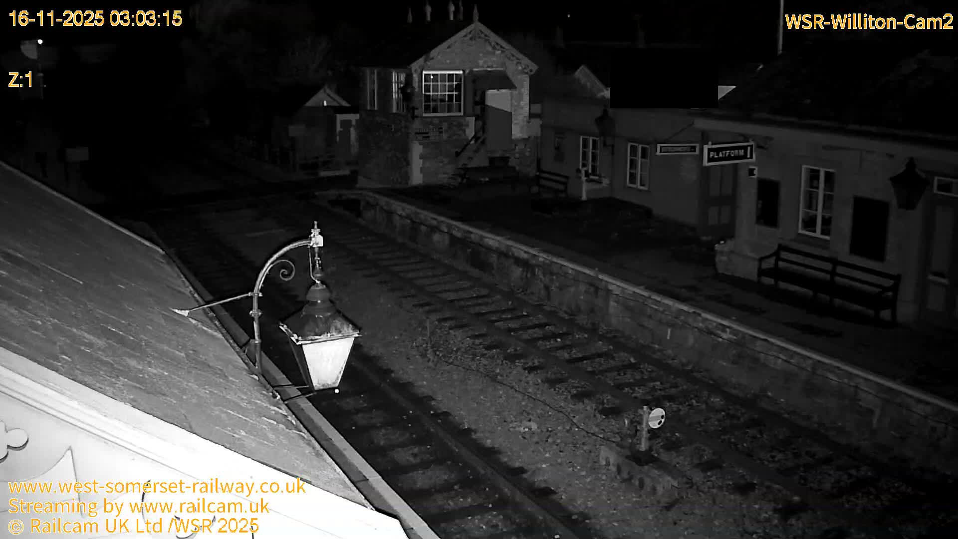 West Somerset Railway Williton Station South Platform View Live Cam  - Somerset, South West, England, United Kingdom