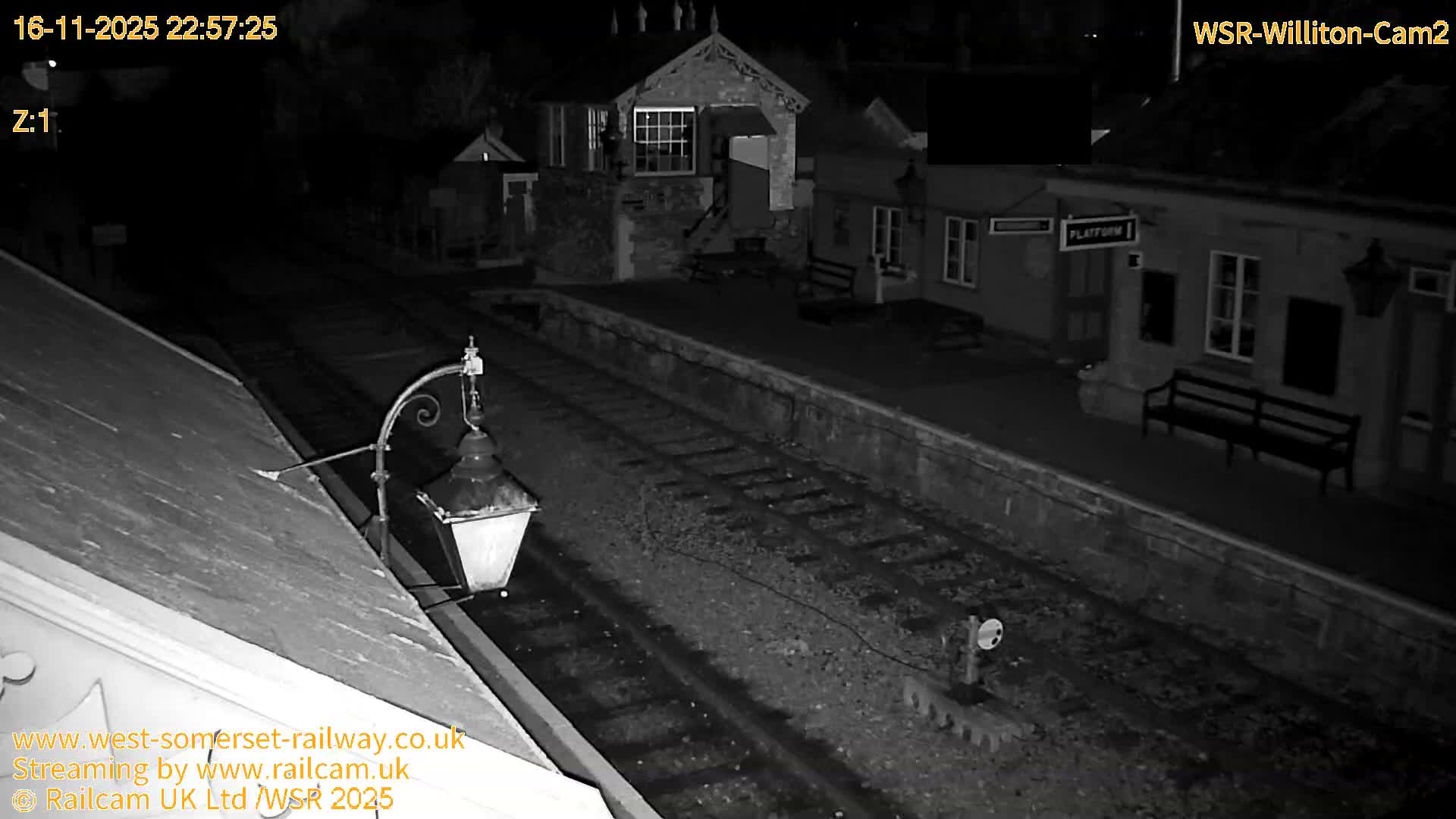 West Somerset Railway Williton Station South Platform View Live Cam  - Somerset, South West, England, United Kingdom