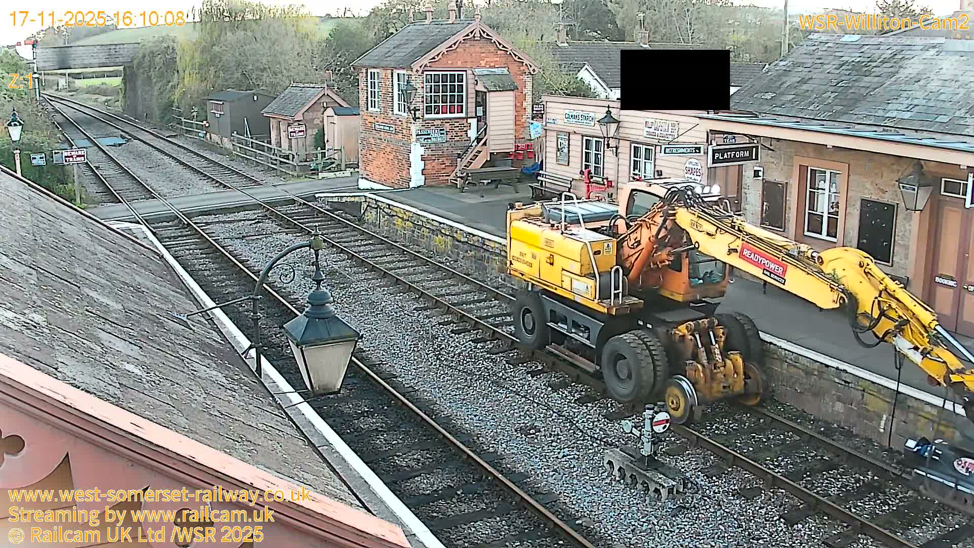 West Somerset Railway Williton Station South Platform View Live Cam  - Somerset, South West, England, United Kingdom