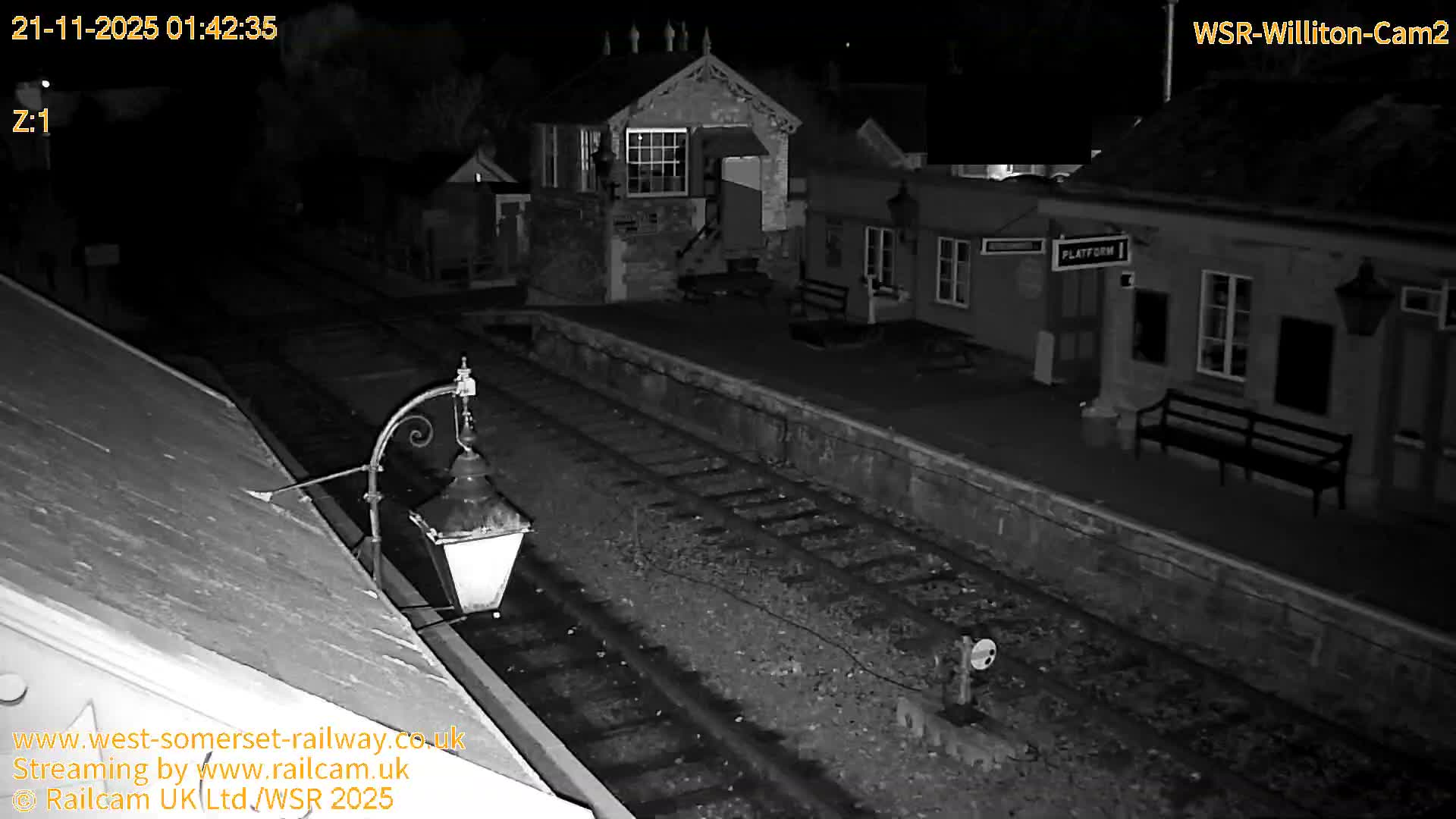 West Somerset Railway Williton Station South Platform View Live Cam  - Somerset, South West, England, United Kingdom
