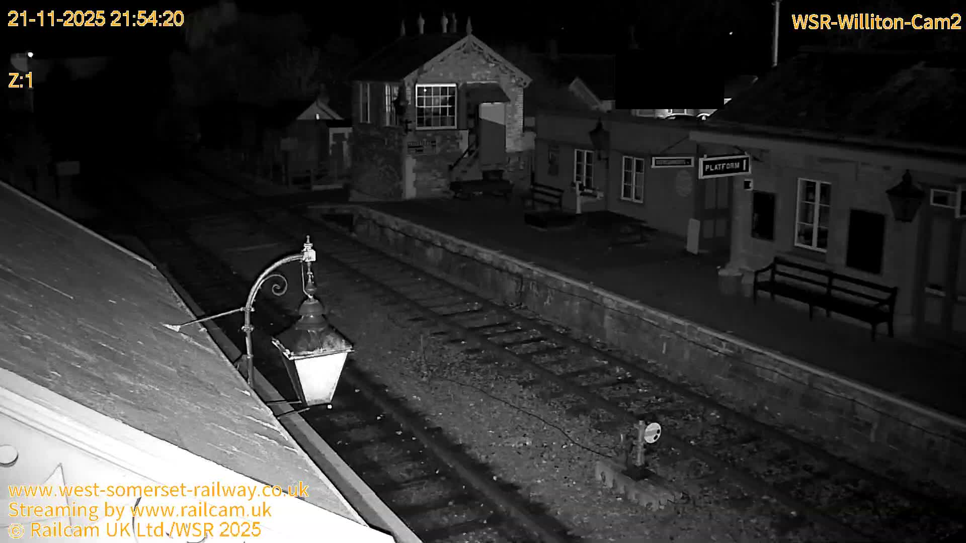 West Somerset Railway Williton Station South Platform View Live Cam  - Somerset, South West, England, United Kingdom