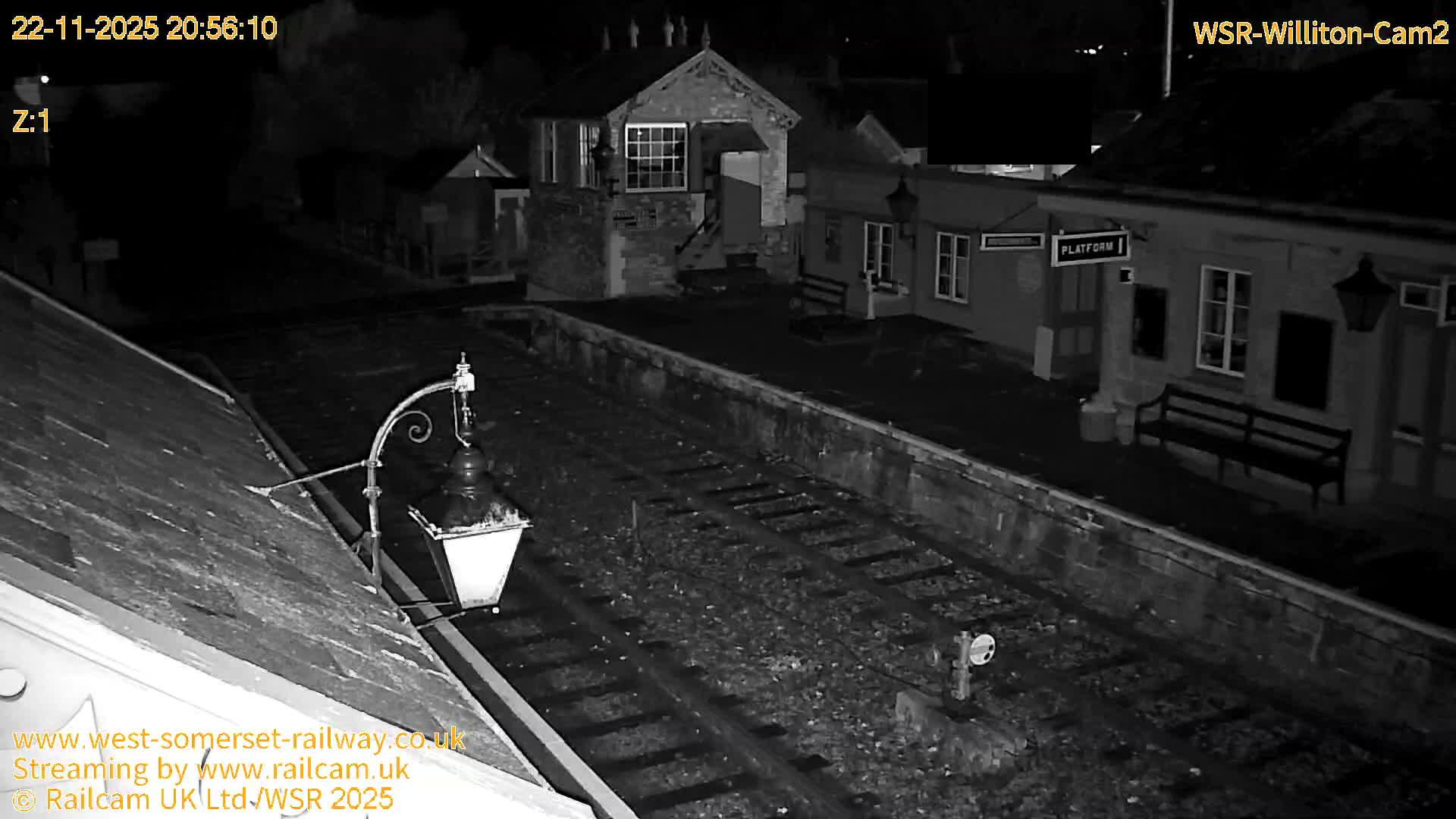 West Somerset Railway Williton Station South Platform View Live Cam  - Somerset, South West, England, United Kingdom