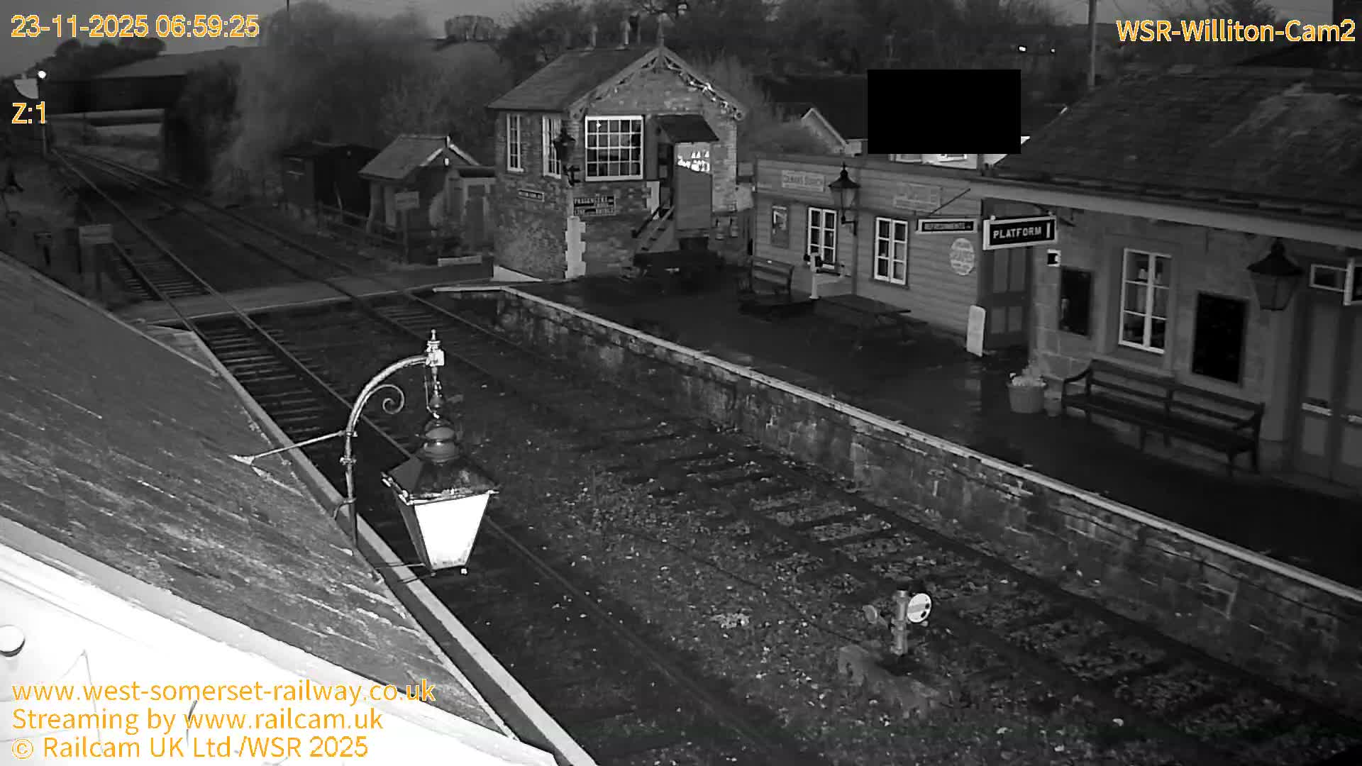 West Somerset Railway Williton Station South Platform View Live Cam  - Somerset, South West, England, United Kingdom
