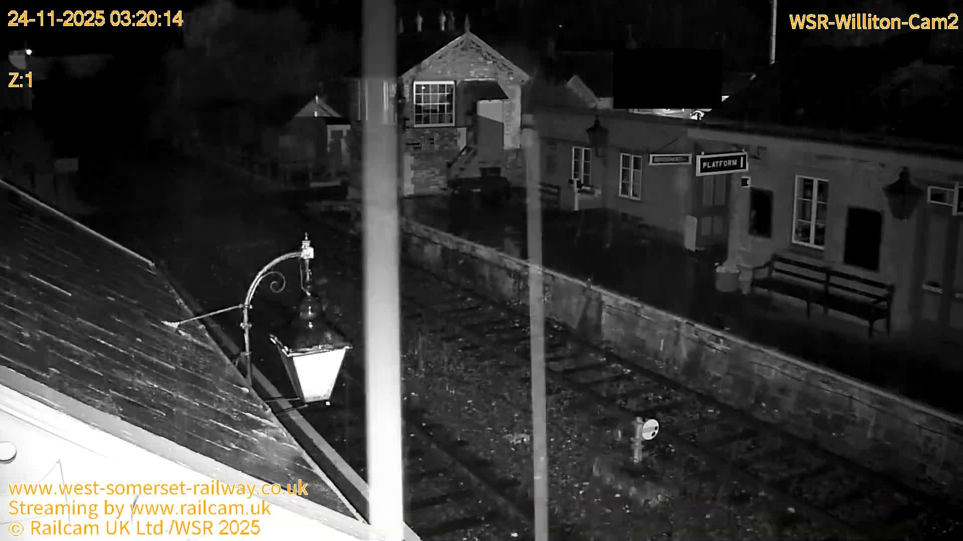 West Somerset Railway Williton Station South Platform View Live Cam  - Somerset, South West, England, United Kingdom