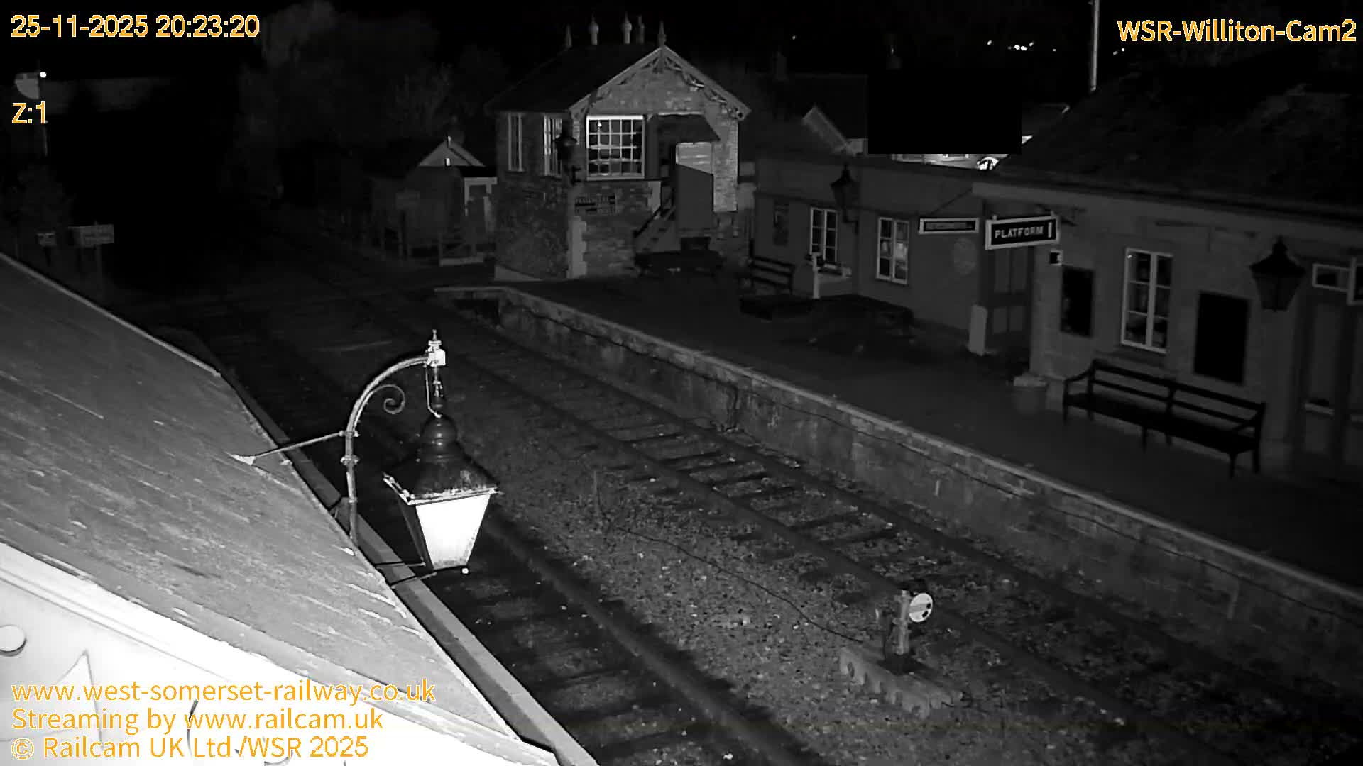 West Somerset Railway Williton Station South Platform View Live Cam  - Somerset, South West, England, United Kingdom