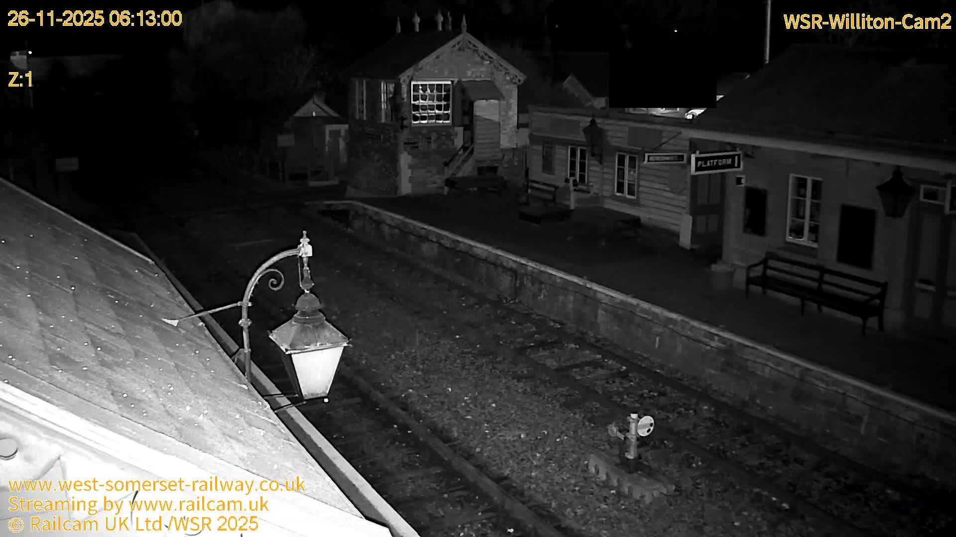 West Somerset Railway Williton Station South Platform View Live Cam  - Somerset, South West, England, United Kingdom