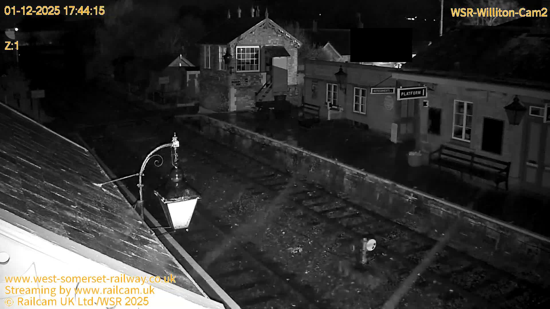 West Somerset Railway Williton Station South Platform View Live Cam  - Somerset, South West, England, United Kingdom