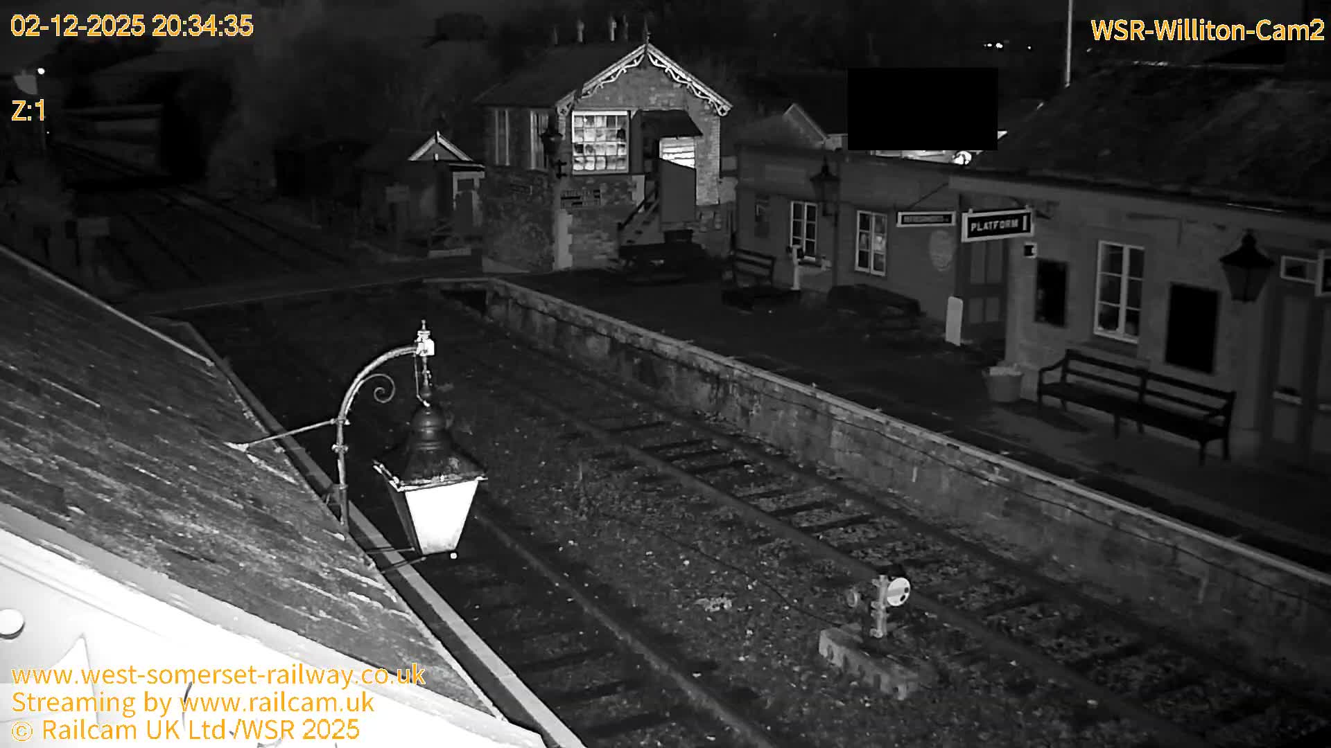 West Somerset Railway Williton Station South Platform View Live Cam  - Somerset, South West, England, United Kingdom