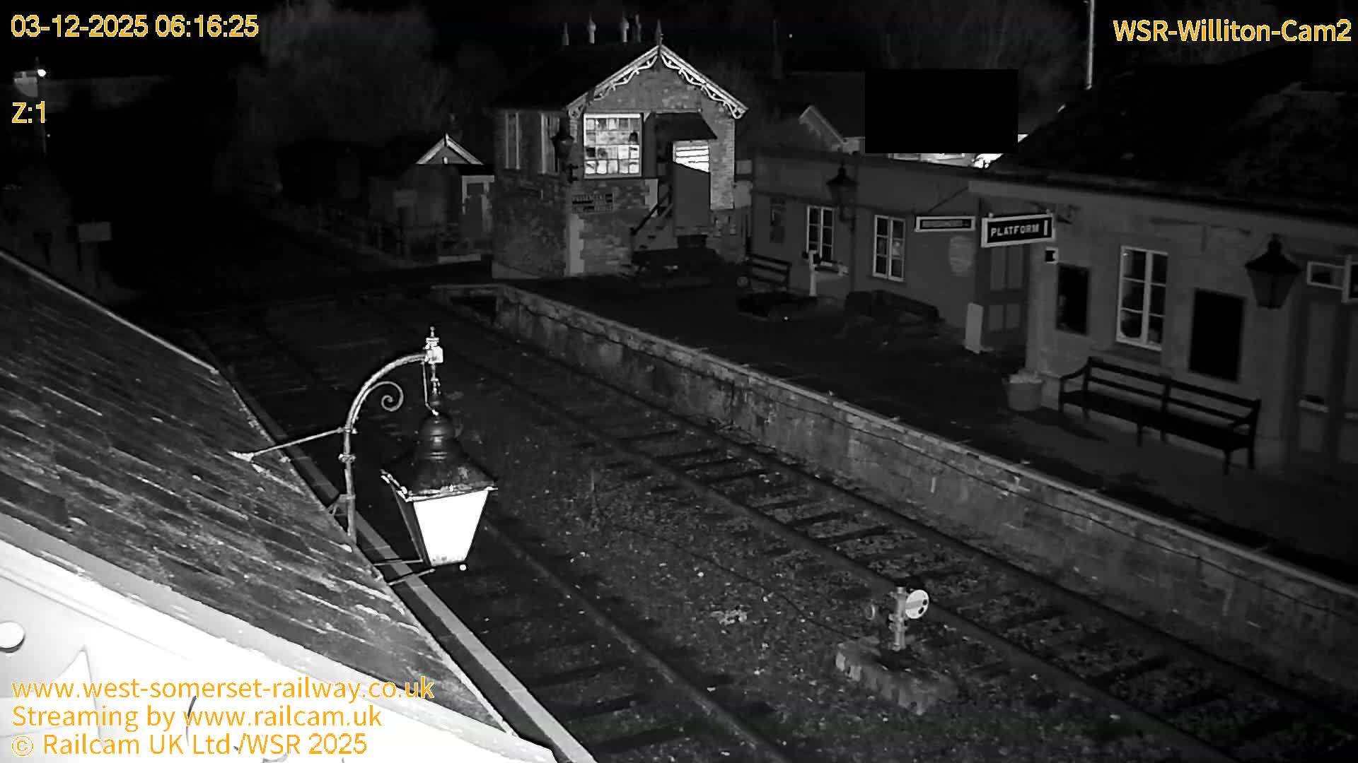 West Somerset Railway Williton Station South Platform View Live Cam  - Somerset, South West, England, United Kingdom