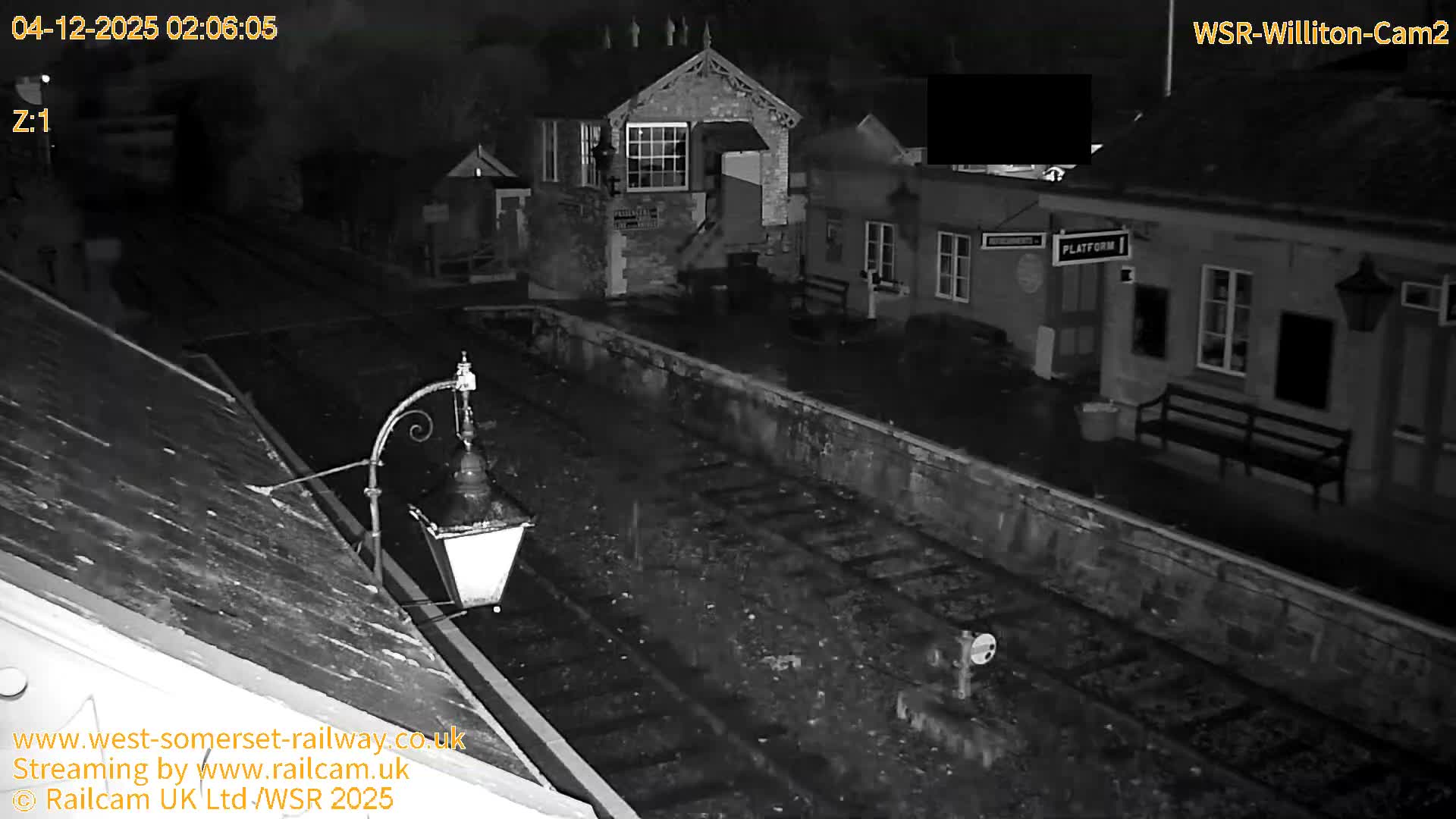West Somerset Railway Williton Station South Platform View Live Cam  - Somerset, South West, England, United Kingdom