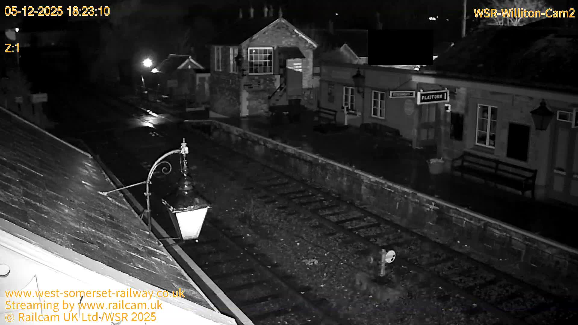 West Somerset Railway Williton Station South Platform View Live Cam  - Somerset, South West, England, United Kingdom