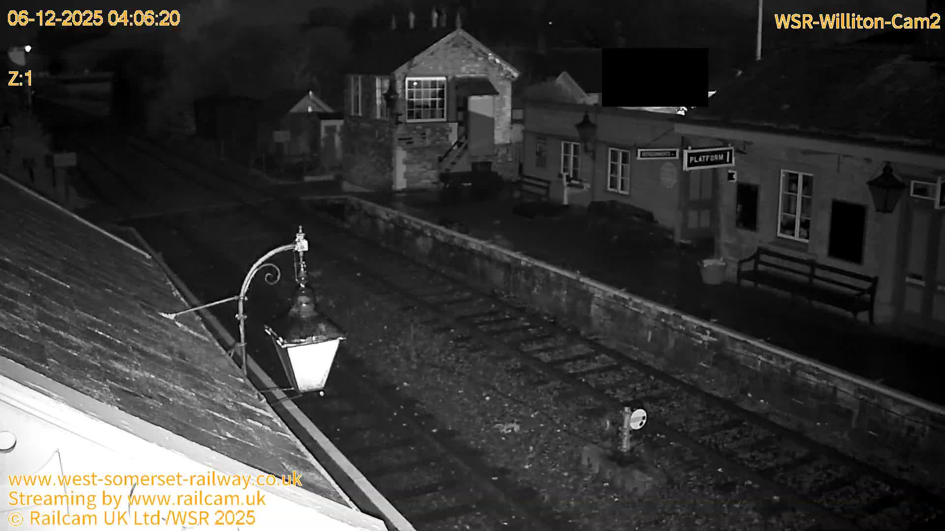 West Somerset Railway Williton Station South Platform View Live Cam  - Somerset, South West, England, United Kingdom