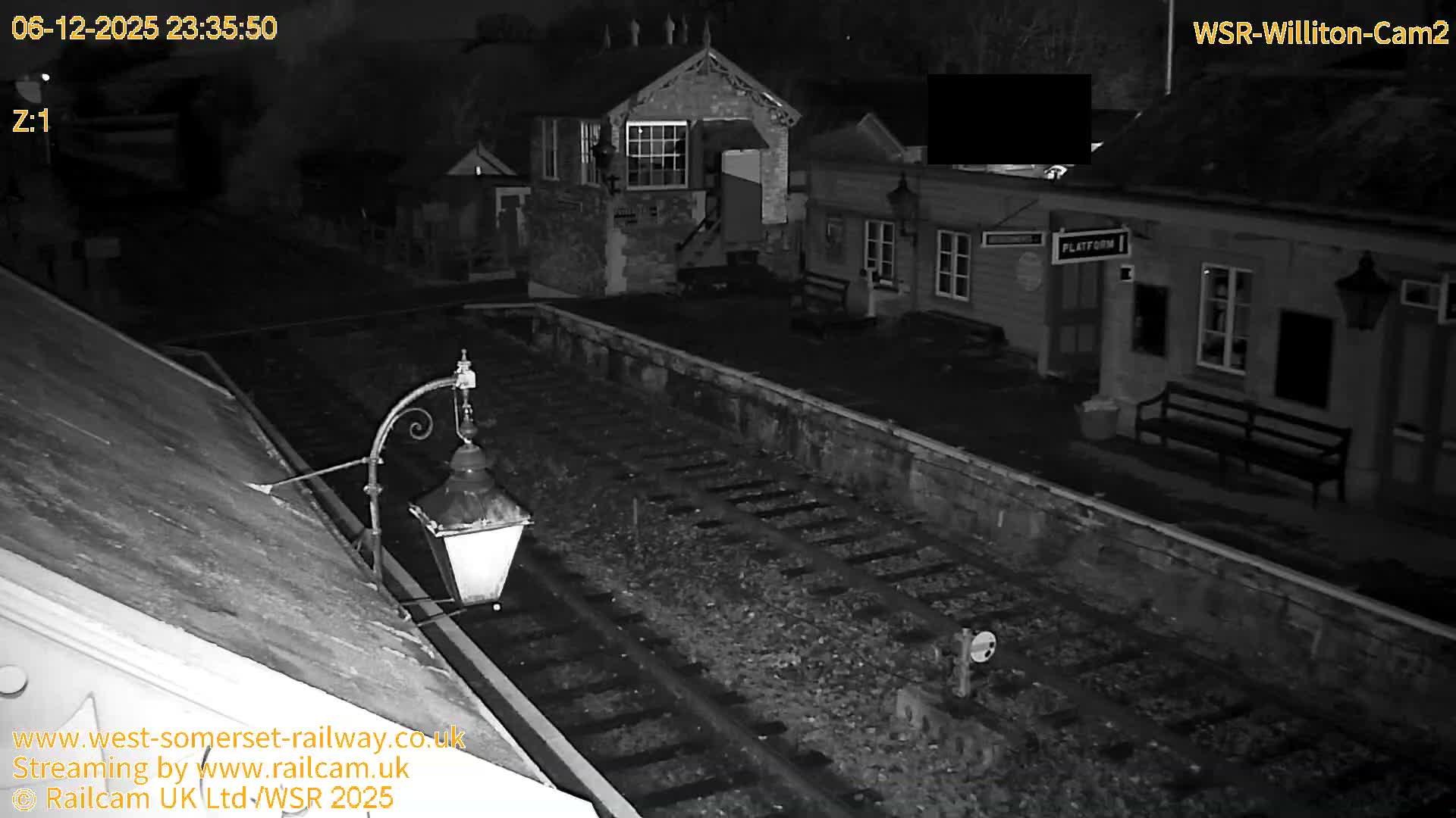 West Somerset Railway Williton Station South Platform View Live Cam  - Somerset, South West, England, United Kingdom