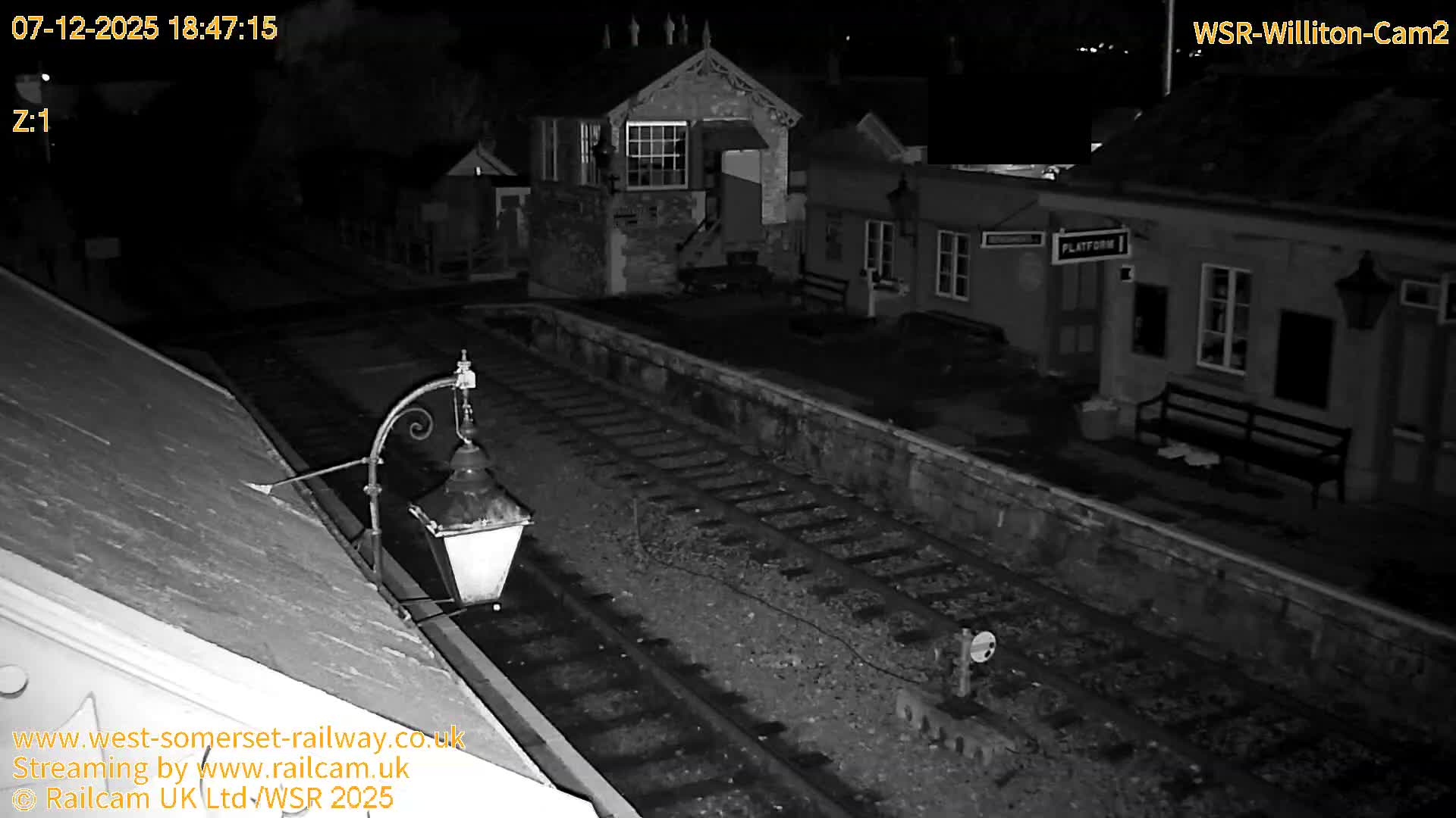 West Somerset Railway Williton Station South Platform View Live Cam  - Somerset, South West, England, United Kingdom