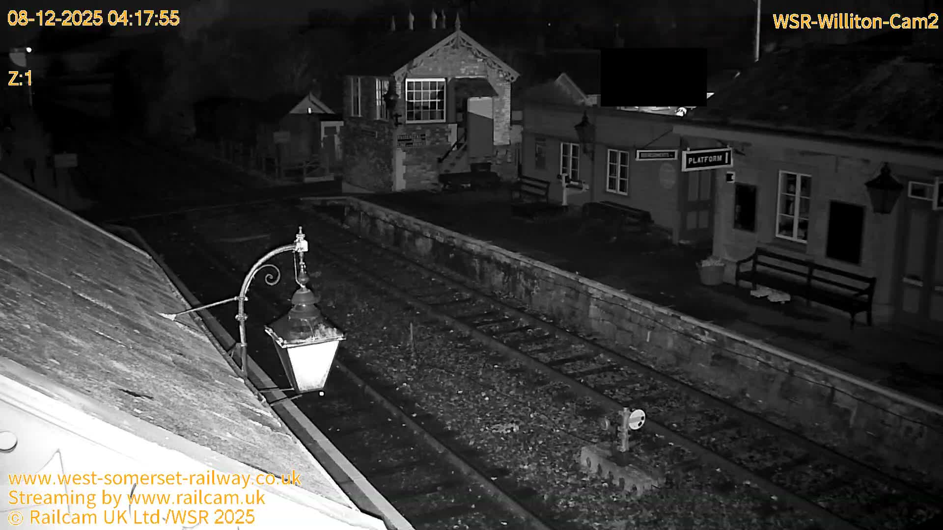 West Somerset Railway Williton Station South Platform View Live Cam  - Somerset, South West, England, United Kingdom