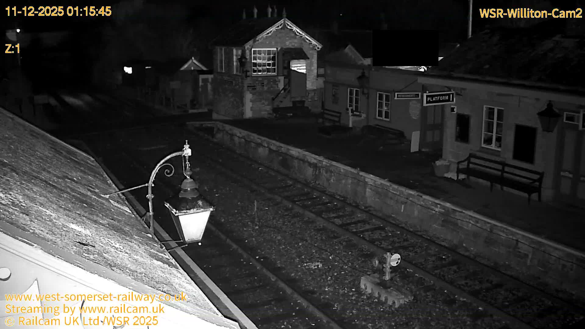 West Somerset Railway Williton Station South Platform View Live Cam  - Somerset, South West, England, United Kingdom