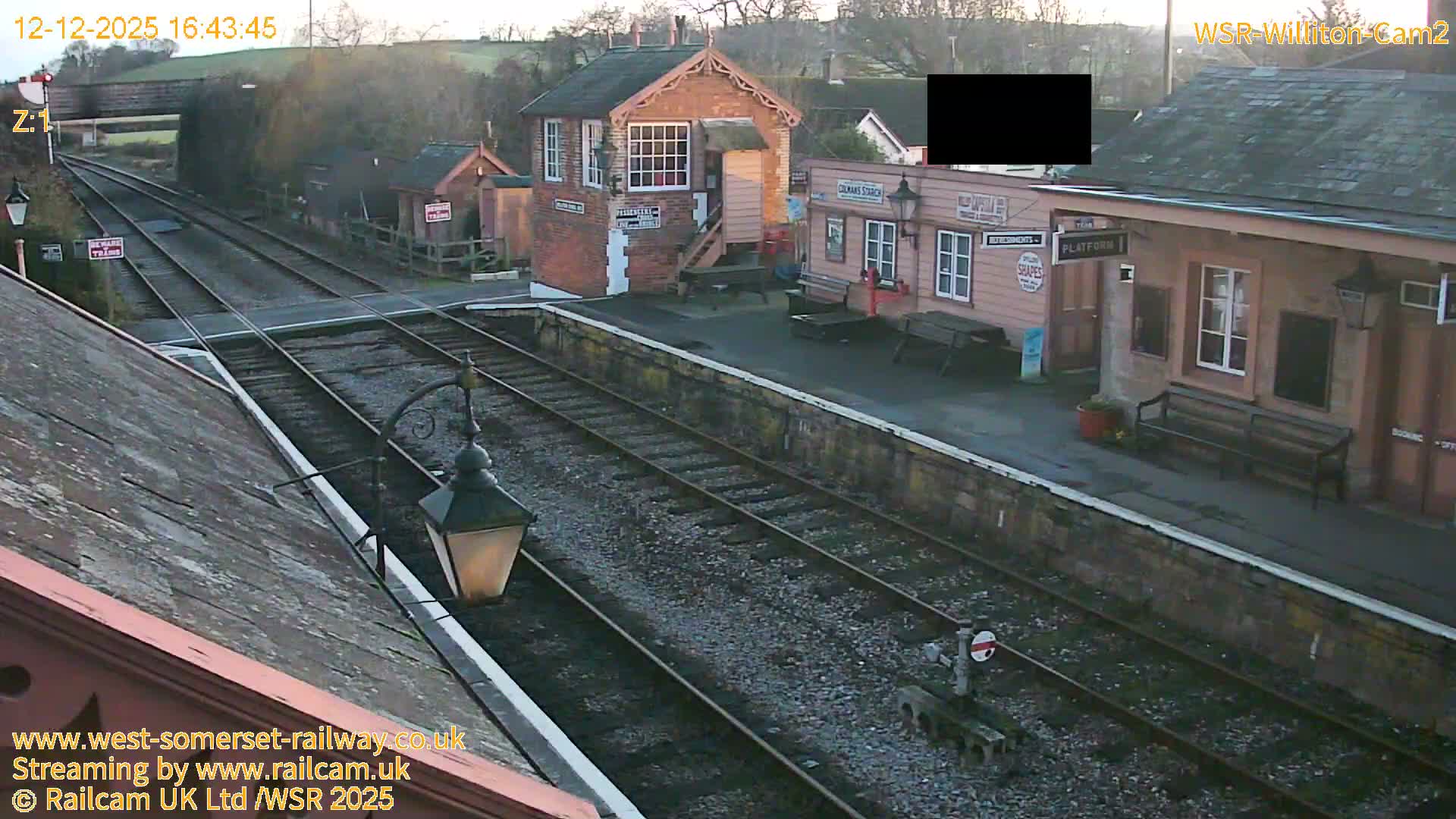 West Somerset Railway Williton Station South Platform View Live Cam  - Somerset, South West, England, United Kingdom