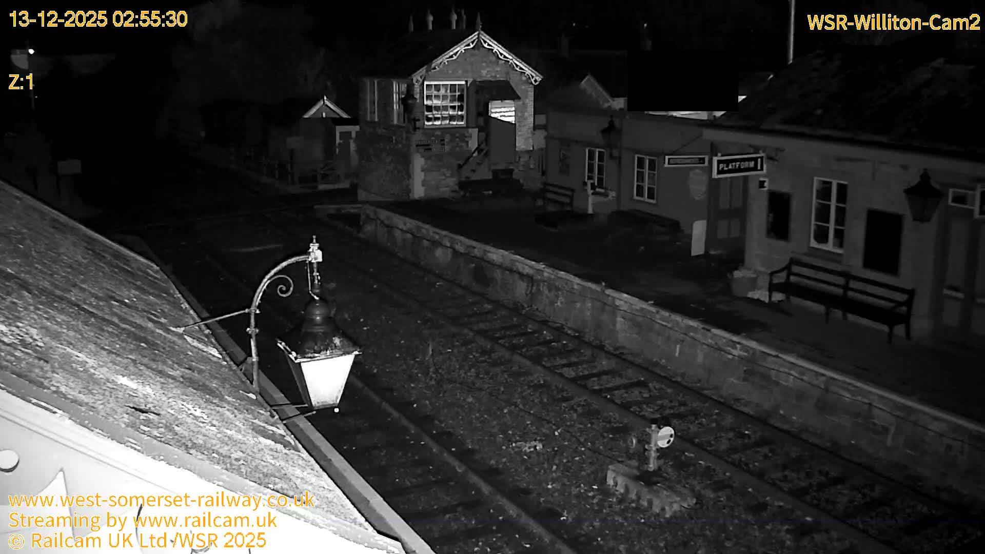 West Somerset Railway Williton Station South Platform View Live Cam  - Somerset, South West, England, United Kingdom