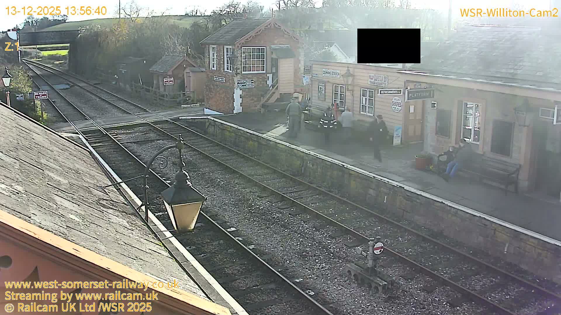 West Somerset Railway Williton Station South Platform View Live Cam  - Somerset, South West, England, United Kingdom