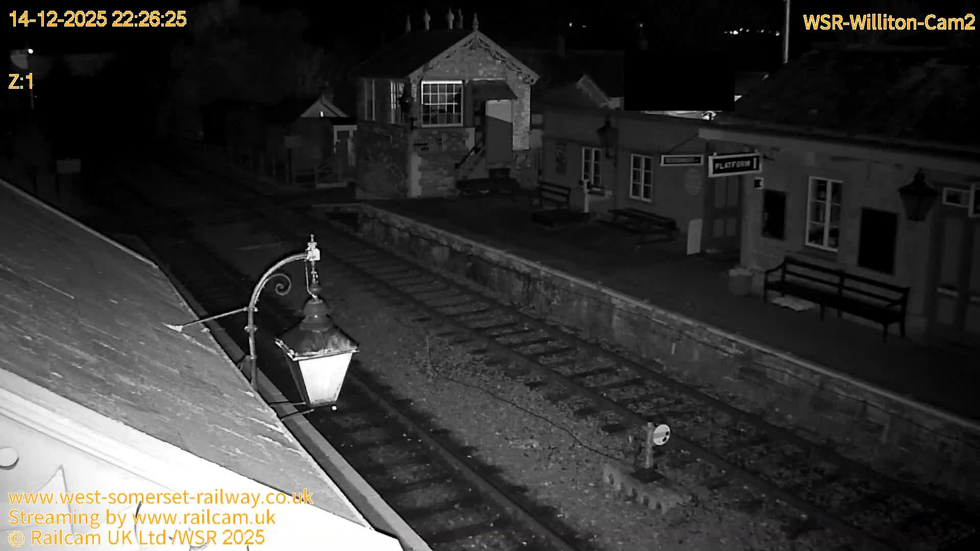 West Somerset Railway Williton Station South Platform View Live Cam  - Somerset, South West, England, United Kingdom