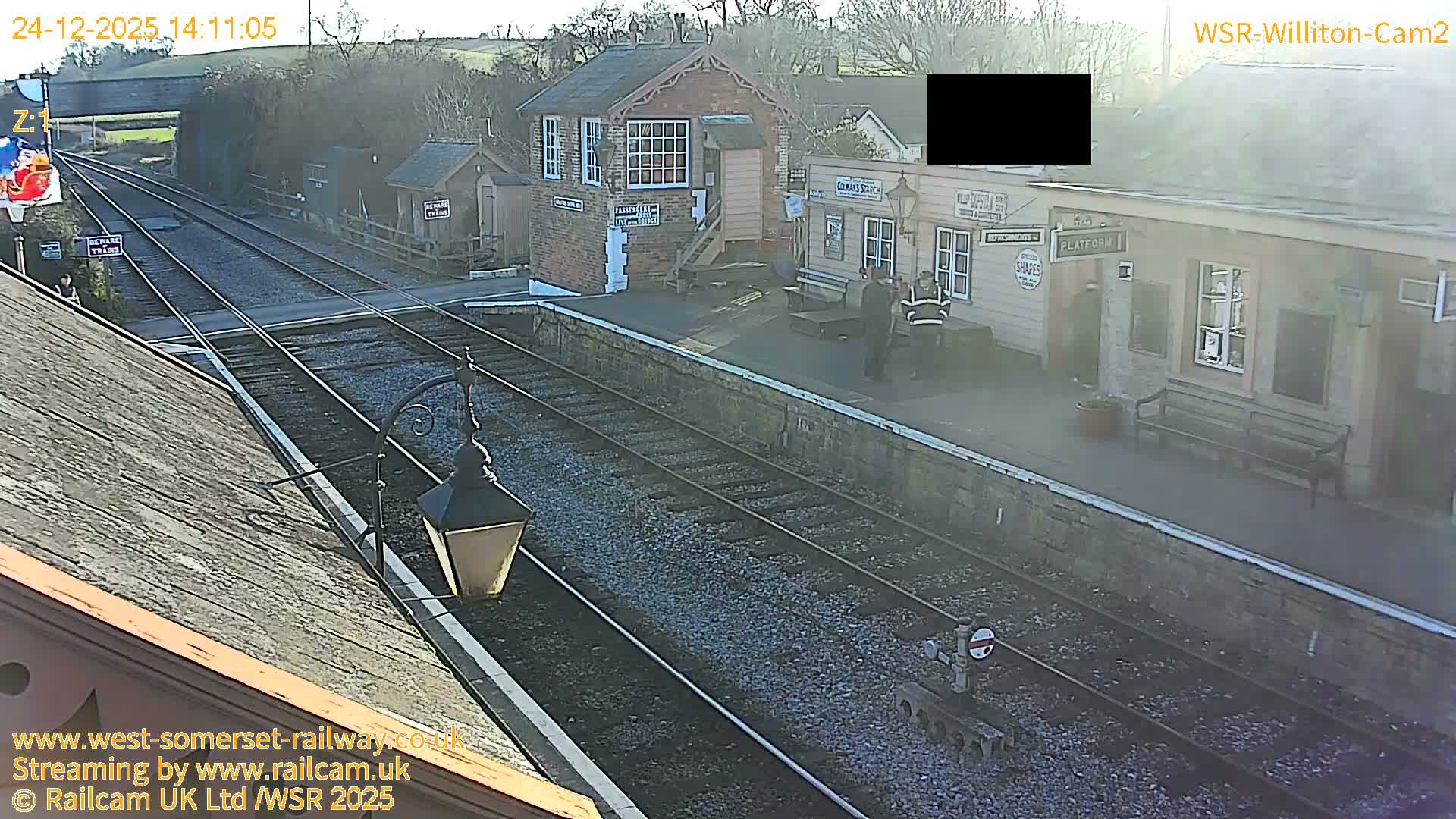 West Somerset Railway Williton Station South Platform View Live Cam  - Somerset, South West, England, United Kingdom