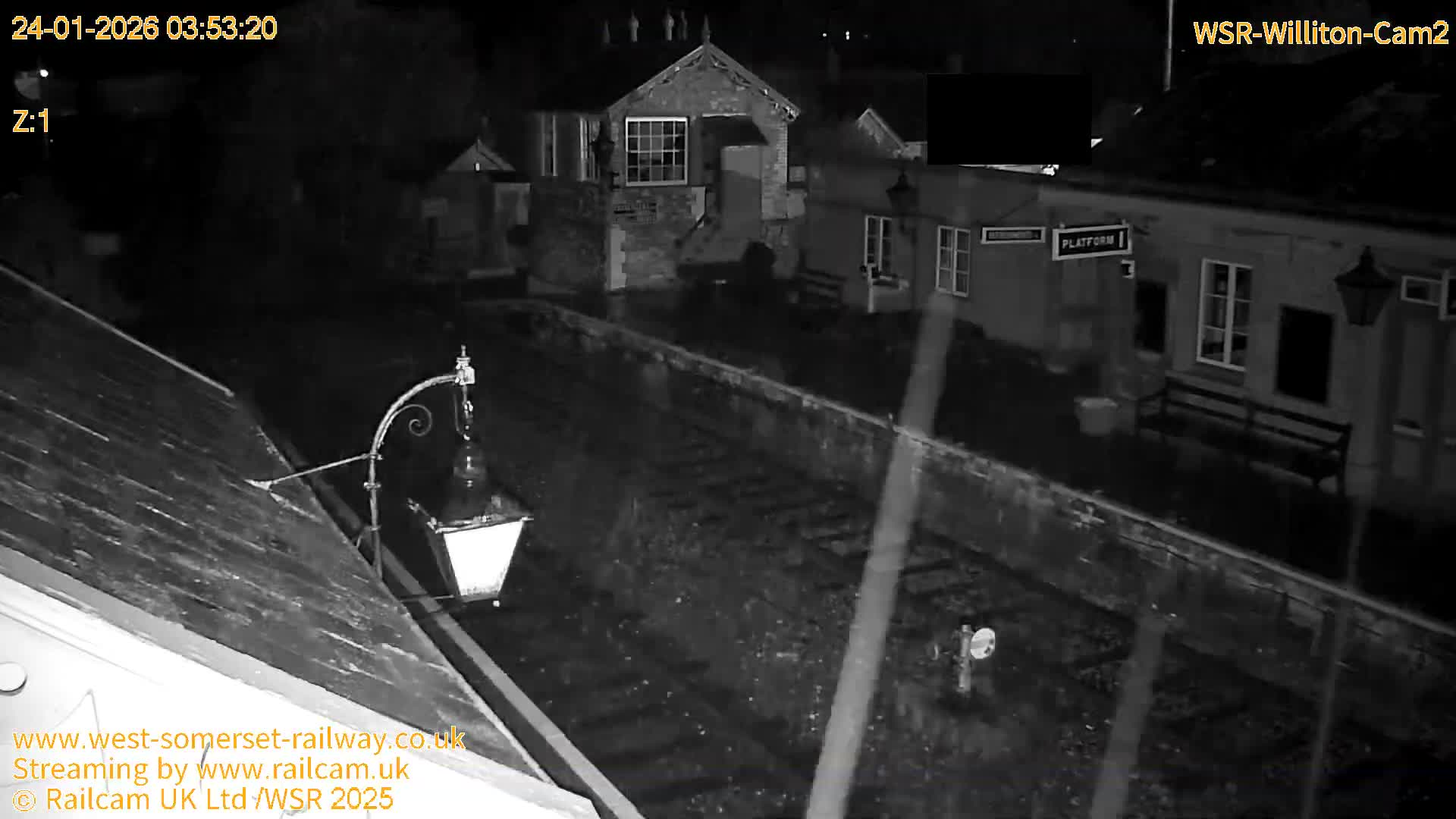 West Somerset Railway Williton Station South Platform View Live Cam  - Somerset, South West, England, United Kingdom