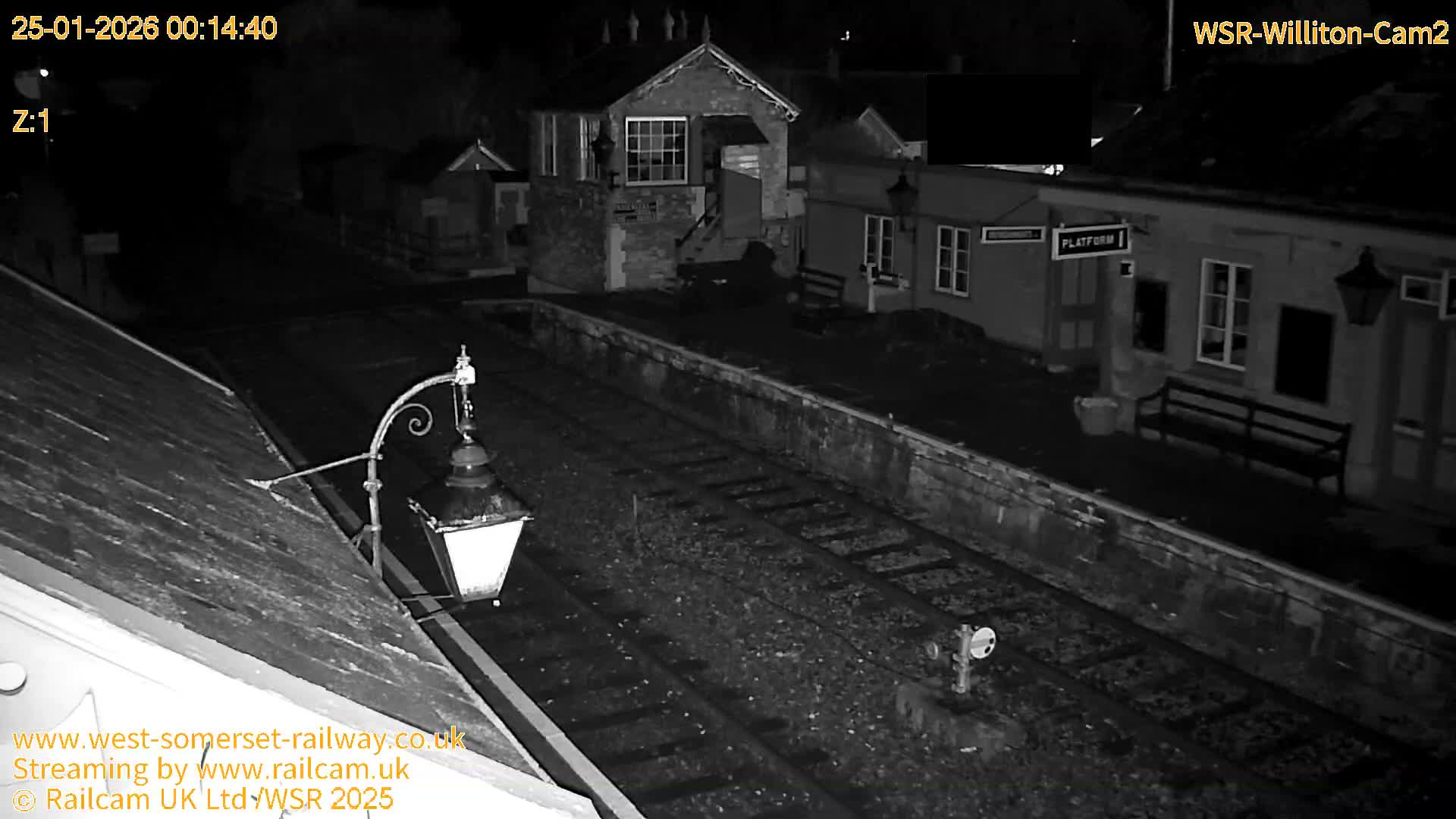 West Somerset Railway Williton Station South Platform View Live Cam  - Somerset, South West, England, United Kingdom