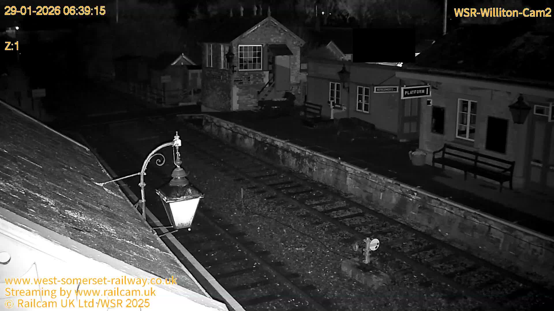 West Somerset Railway Williton Station South Platform View Live Cam  - Somerset, South West, England, United Kingdom