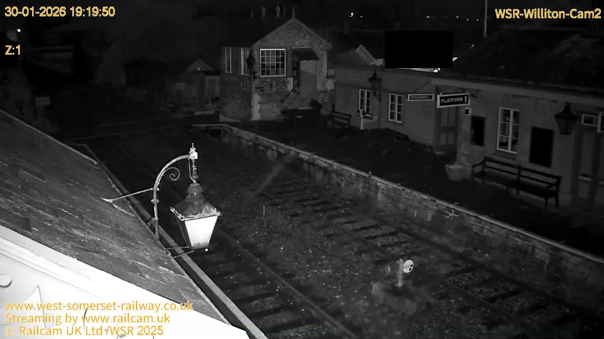 West Somerset Railway Williton Station South Platform View Live Cam  - Somerset, South West, England, United Kingdom