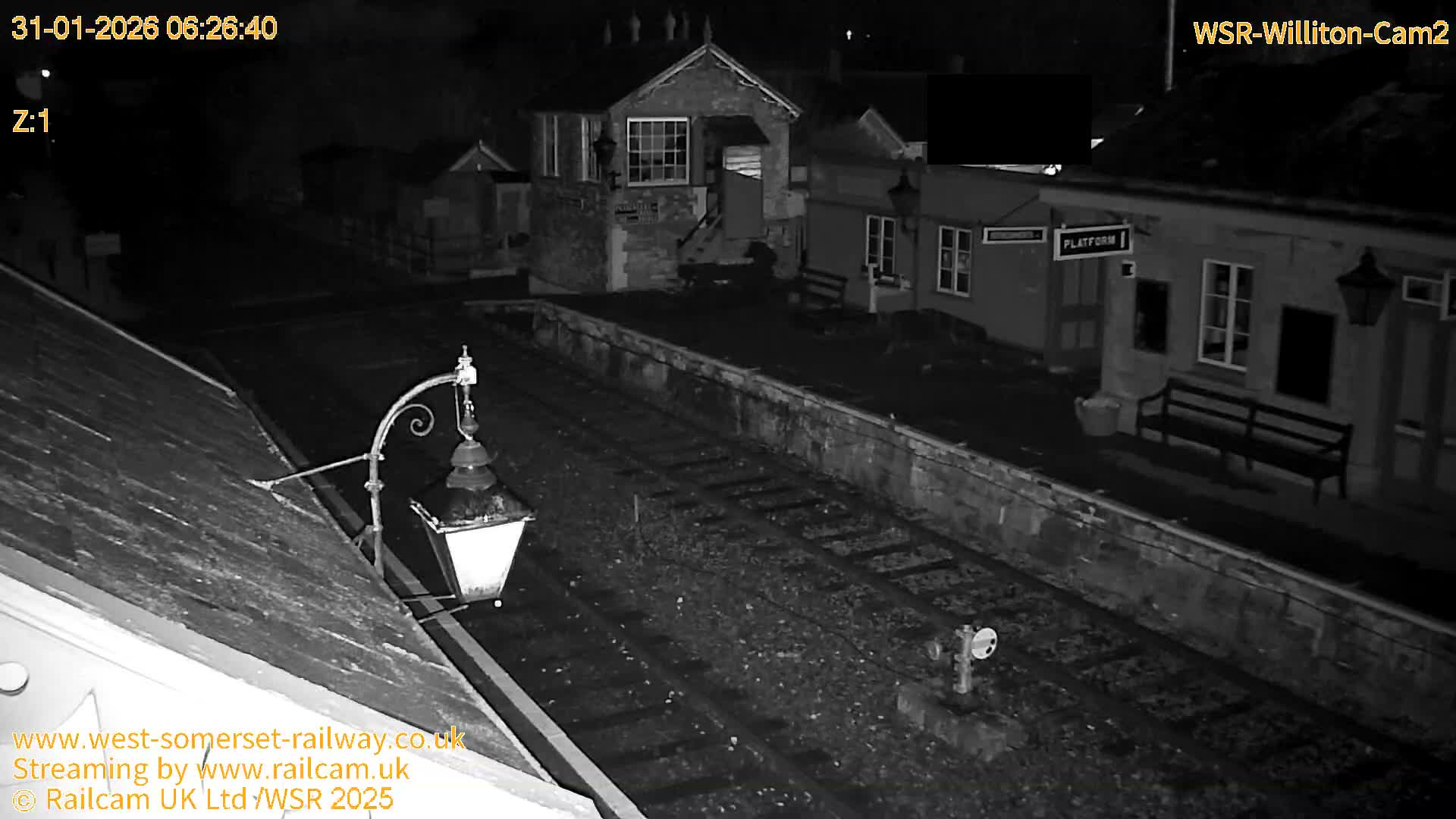 West Somerset Railway Williton Station South Platform View Live Cam  - Somerset, South West, England, United Kingdom