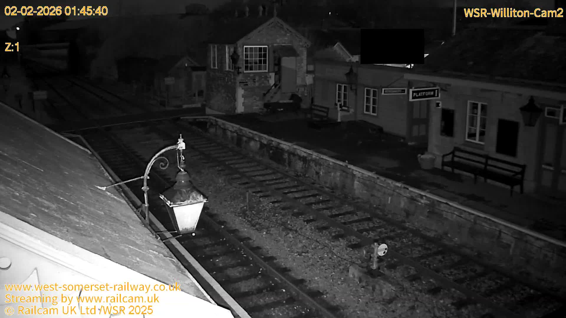 West Somerset Railway Williton Station South Platform View Live Cam  - Somerset, South West, England, United Kingdom