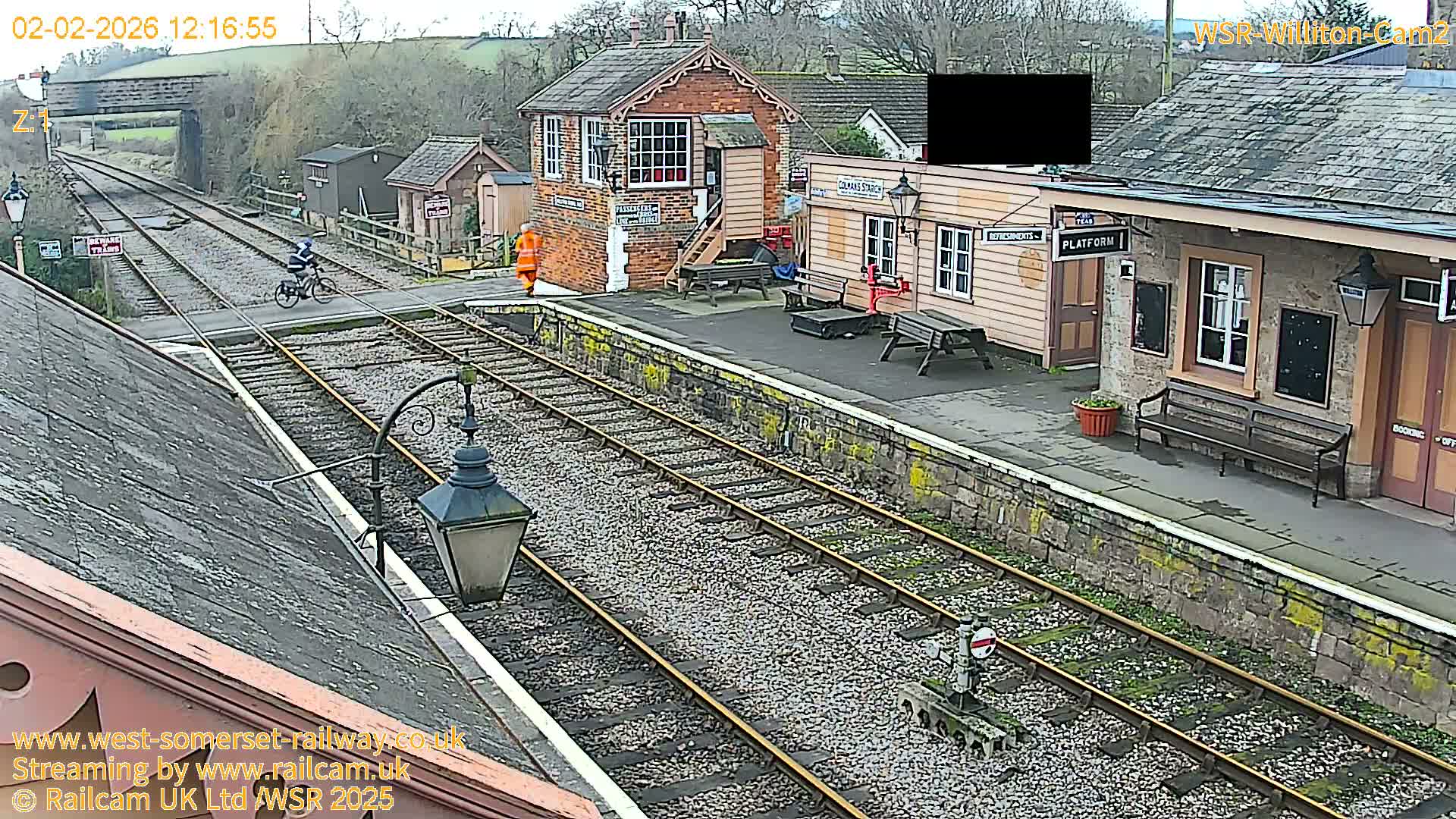 West Somerset Railway Williton Station South Platform View Live Cam  - Somerset, South West, England, United Kingdom