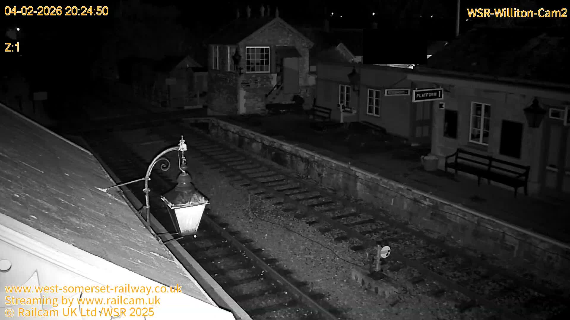 West Somerset Railway Williton Station South Platform View Live Cam  - Somerset, South West, England, United Kingdom